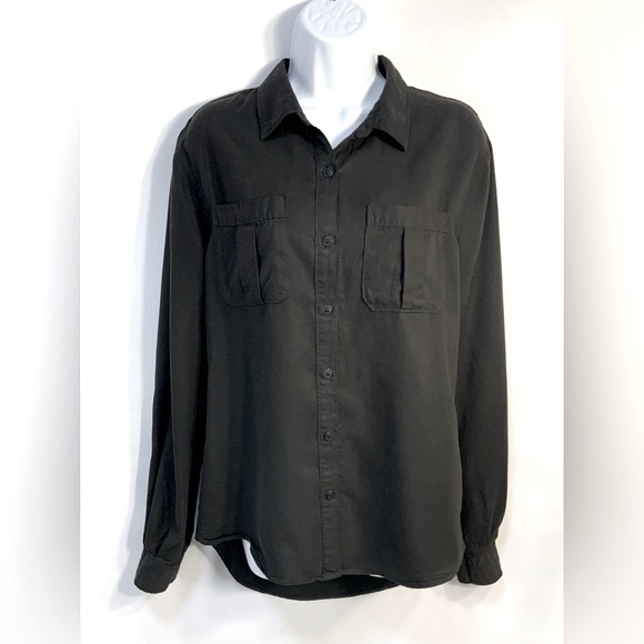Articles of Society Women’s Black Button Down Shirt - Picture 1 of 4
